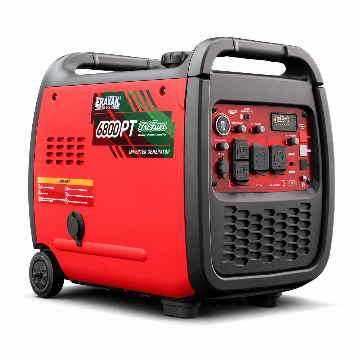 Erayak 6800W Portable Inverter Generator | 120V/240V For RV & Home Backup,Tri-Fuel - Erayak Power - Inverter Generator - EK-6800PT