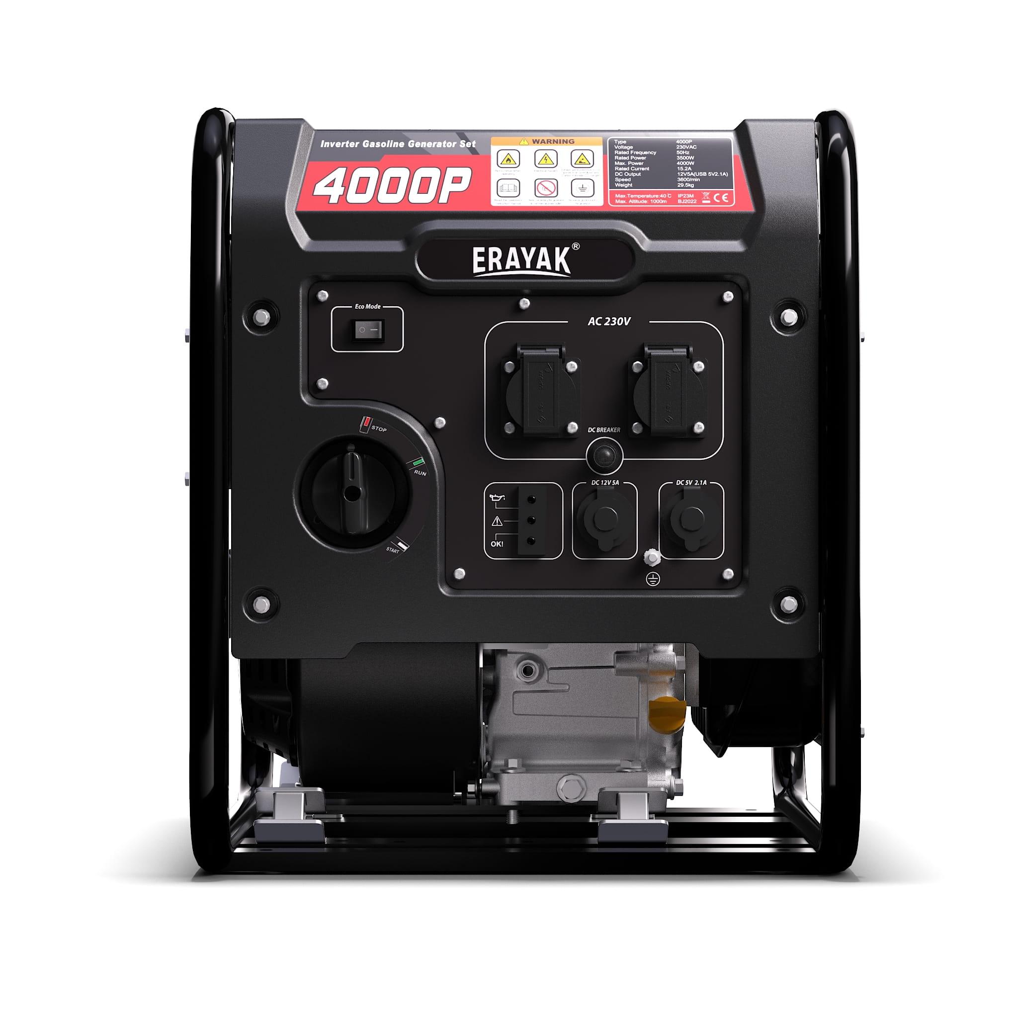 EYG4000P Standby Inverter Generator 4200W - Ideal for Camping & Home Backup Power - Erayak