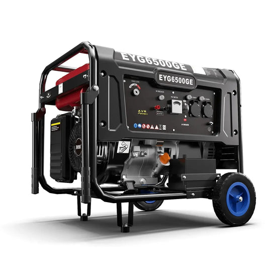 EYG6500GE Gasoline Generator 6500W, Outdoor Generatorl for Home Backup Power - Erayak Power